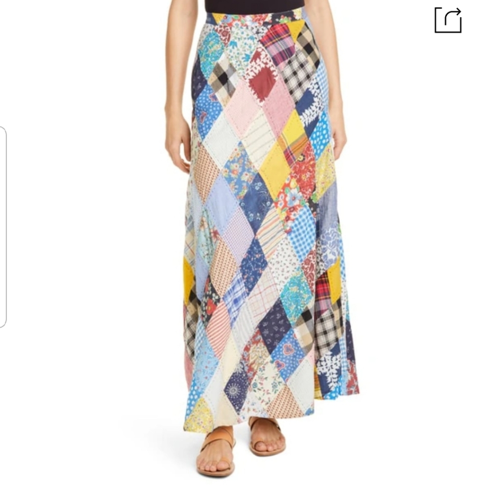 Polo Ralph Lauren Patchwork Maxi Skirt